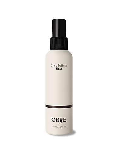 OBgE Style Setting Fixer (5.1fl oz) - Hair Spray for Natural Styling with Medium Hold, Volume. Liquid Formula for Easy Application and Easy Wash.