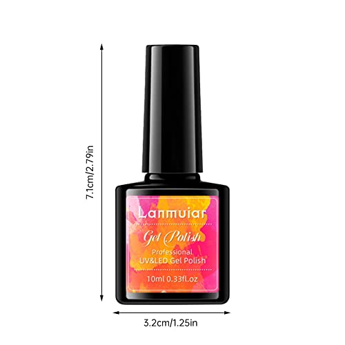 Gel Nail Polish Trendy Solid Nail Kit Nail Art Manicure Chip-Resistant Long-lasting Quick Dry Finger Nail Polish Birthday Gift for Women Matte Glitter Warehouse Sale Clearance - Image 3