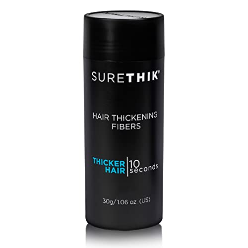 SURETHIK 30g Grey Hair Building Fibers for Instant Volume Thinning Hair Men Women