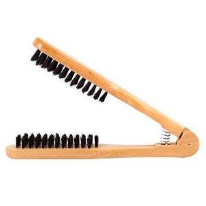 Heated Hair Straightener Comb with Double Anti-Static Brushes for Professional Styling