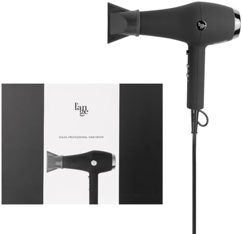 L'ANGE HAIR Soleil Lightweight Professional Hair Dryer 3 Heat 2 Speed Black - Image 5