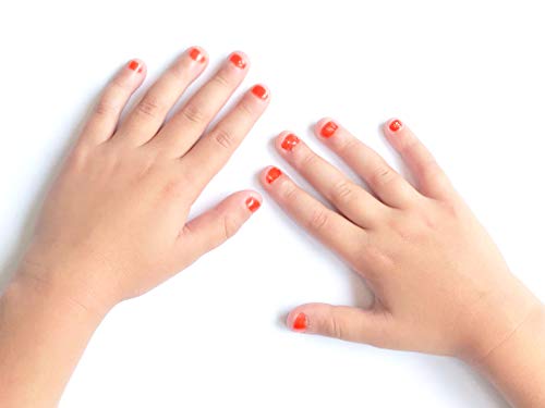 MISS NELLA POPPY FIELDS– Safe Special Orange Nail Polish for Kids, Non-Toxic & Odor Free Formula for Children and Toddlers, Natural Water Based for Easy Peel Off - Image 4