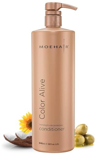 MOEHAIR Color Alive Conditioner | Hydrating & Nourishing | Conditioner for Color Treated Hair | Paraben & Sulfate Free Conditioner | Reduces Scalp Dryness | Softens & Detangles Hair (32 Fl. Oz)