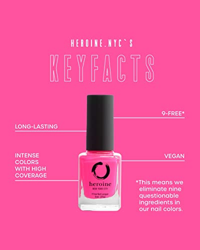 heroine.nyc pastel purple nail polish - Cruelty-Free, Vegan and Non-Toxic (9-Free) Formula - .37 fl. oz. (11 ml) - pastel purple, 1 bottle - LILAC IT - Image 6