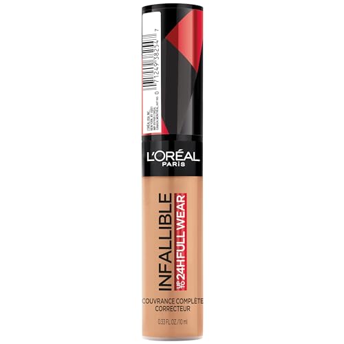 L'Oreal Paris Infallible Full Wear Waterproof Matte Caramel Concealer Full Coverage 0.33 fl oz - Image 9