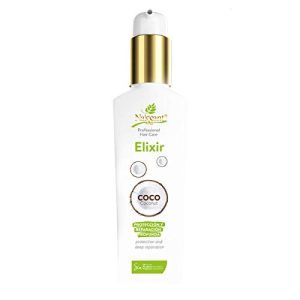 naissant Coconut Oil Hair Treatment | Frizz Control, Heat Protection, UV Protection for Color Treated and Natural Hair | Nourishes, Repairs, and Softens | Increases Shine and Color Vibrancy (4 Fl Oz)