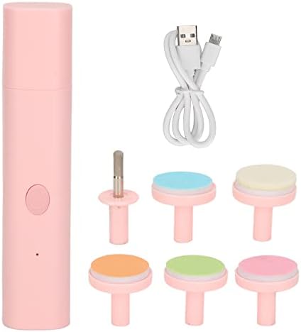 Nail Grinder Electric Nail File Set, Professional Manicure Pedicure Grinder, Manicure Pedicure Polishing Shape Tools Design for Home Salon Use for Women Men Baby Pets(Pink)