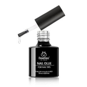 Beetles 5 in 1 Nail Glue Gel for Nail Tips and Clear Acrylic Nails Long Lasting Poly Extension Gel for Nail 60g Clear Jelly Gel