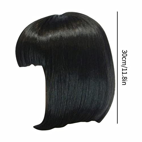 Short Red Straight Bob Wig for Women, Frontal Cosplay & Everyday Wear - Image 5