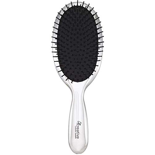 Classic Chrome Paddle Hair Brush for All Hair Types Styling Detangling