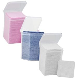 Angoily 3 Eyelash Glue Cleaning Professional Nail Glue Nail Cleaner Eye Lash Extension Cleaner Manicure Remover Wipe Glue for Nail Charms Cleaning Wipe Pad Cotton Wipes Major