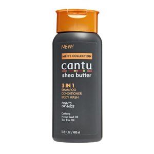 Cantu Mens 3-In-1 Shampoo Conditioner Bodywash 13.5 Ounce (400ml) (2 Pack)