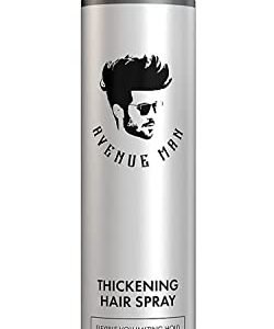 Avenue Man Thickening Hair Spray for Men 8.5 oz Volumizing with Organic Extracts