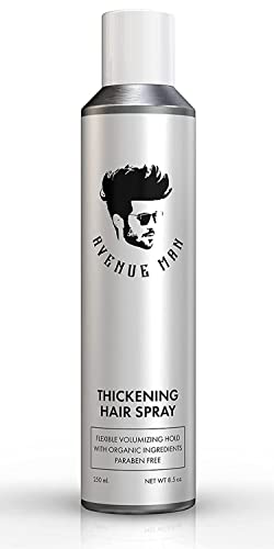 Avenue Man Thickening Hair Spray for Men 8.5 oz Volumizing with Organic Extracts