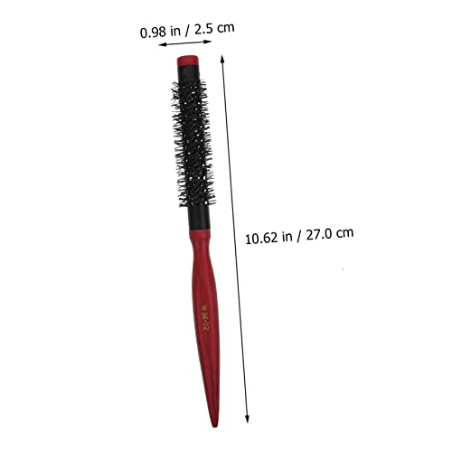 FRCOLOR Curly Hair Rolling Comb hair for women round boar bristle brush roller comb small round hair crimper for short hair Hairdressing Comb Miss aluminum tube lifting hair comb - Image 6