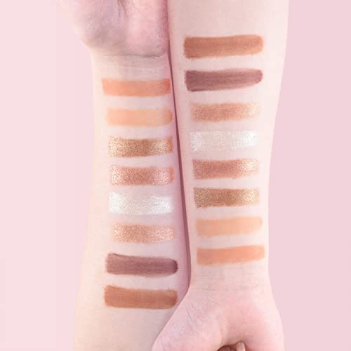 Matte Eyeshadow Palette, Vegan Eyeshadow Palette with Brush, 8 Shades Nude Eyeshadow Palette High Pigmented Organic Eyeshadow Palette Long Lasting Naked Eyeshadow Palette - Image 2