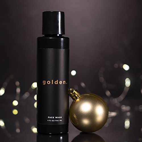 Golden Grooming Co. Men Face Wash with Aloe Vera & Vitamin E - Facial Cleanser for Men - Organic & Nature-Based - Ideal for Sensitive and Oily Skin - Rich Foaming Daily Cleanser - 4 oz. - Image 6