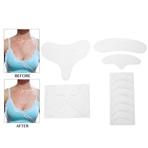 Silicone Patches for Wrinkles Face Tape 11Pcs Silicone Anti Wrinkle Sticker Pads Reusable Face Forehead Neck Chest Chin Wrinkle Patches Strips Wrinkle Removal Face Tape Anti Wrinkle Pad for Face - Image 8