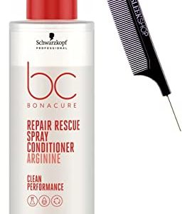 Schwarzkopf BC Bonacure Repair Rescue Leave-In Conditioner Spray for Fine Hair 6.8 oz with Comb