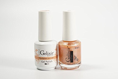 Gelixir Duo Matching Gel and Nail Polish, Made in USA. (091-The Ballet Girl)