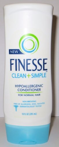 Finesse Clean + Simple Conditioner, Hypoallergenic, For Normal Hair, 10 Oz (Pack of 3) by Lornamead