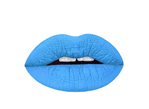 Aromi Baby Blue Matte Liquid Lipstick 0.14 oz Waterproof Vegan Light Sky Blue