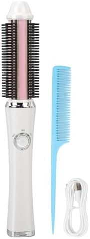 ZJchao 3-Temperature Cordless USB Rechargeable Hair Straightener Hot Comb