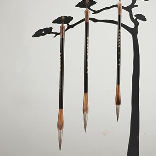 COHEALI 3 Piece Set Horse Hair Wooden Calligraphy Brushes for Beginner Painting - Image 9