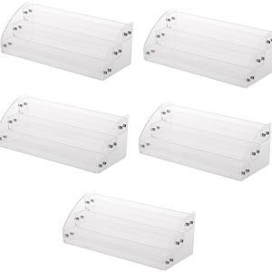 5pcs Nail Polish Display Stand Display Shelf Nail Polish Organizer Salon Display Rack Nail Stand Display Shelves Nail Polish Rack Acrylic Plus Plastic Nail Polish Stand Multi-layer