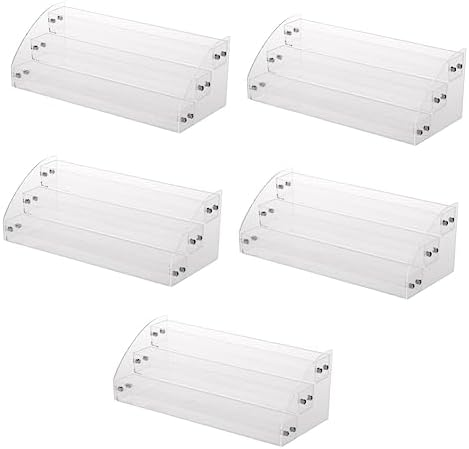 5pcs Nail Polish Display Stand Display Shelf Nail Polish Organizer Salon Display Rack Nail Stand Display Shelves Nail Polish Rack Acrylic Plus Plastic Nail Polish Stand Multi-layer