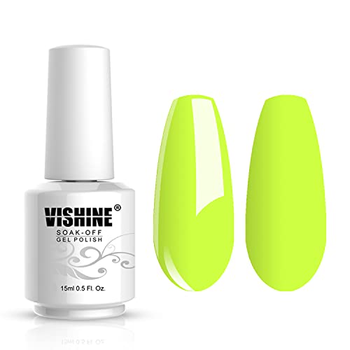 Vishine C199 Neon Gel Polish Set, 6 x 15ml Bottles, Vibrant Nail Art Collection - Image 4