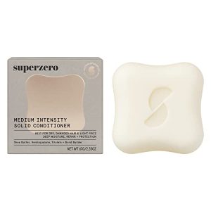 SUPERZERO Solid Conditioner Bar for Dry, Damaged Hair and Light Frizz, Made With Clean & Organic Ingredients, Sulfate-Free, Cruelty-Free & Vegan