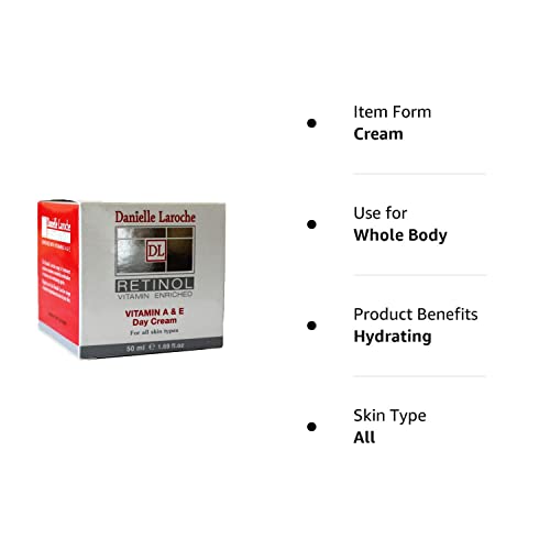 DL Retinol Day Cream 50ml for All Skin Types Hydrating Anti-Aging - Image 5