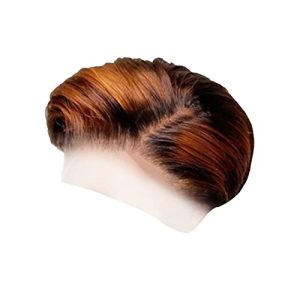 Deep Conditioner for Curly Hair Hair Lace Front Bob Wigs For Black Women 150% Density Synthetic Gold Blonde Short Wig For Daily Use Express 3 Bundles with Frontal (Khaki, One Size)