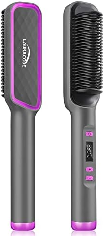 Hair Straightener Brush,30-Speed Negative Ion Hair Straightener Styling Comb,Hot Comb Electric,Hair Styling Tools Fast Heated Hair Brush Suitable for Home and Salon