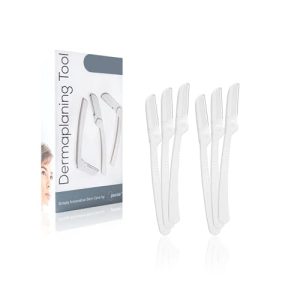 Dermaplaning Tool Set (6 Count) for Easy Facial Hair Removal and Exfoliation