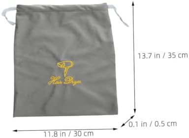 Travel Hair Dryer 3pcs Hair Dryer Storage Bag Blow Dryer Hair Dryer Bag Hair Dryer Attachments Storage Bag for Hair Dryer Drawstring Bag Fabric Classic Travel Makeup Brush Bag - Image 9