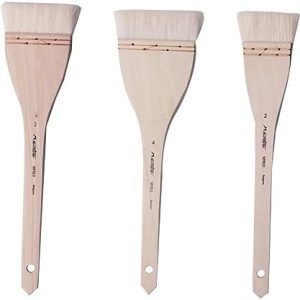 COHEALI 3PCS Window Artist Wall Brush Suite Acrylic Brush Freehand Paintbrush Varnish Brush Horse The Brush Paint Brush Drawing Brush Paint Wooden Paint Brush Cabinets