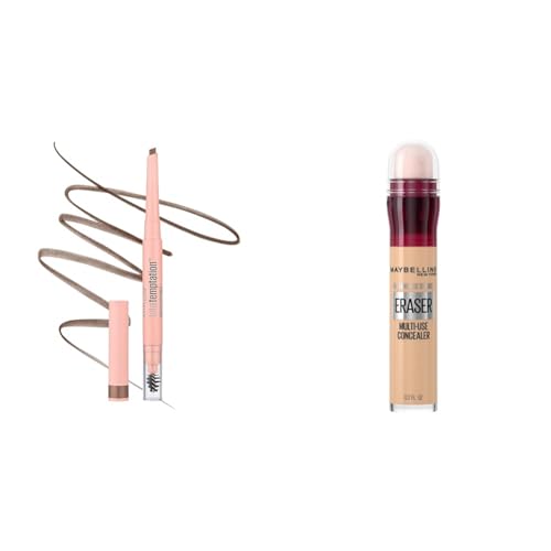 Maybelline Total Temptation Eyebrow Pencil Soft Brown with Waterproof Concealer 120