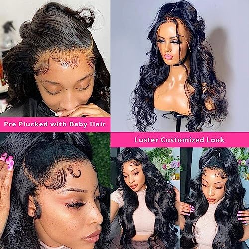 32 Inch 13x4 Body Wave 160 Density Human Hair Lace Front Wig with Baby Hair - Image 5