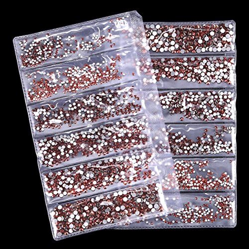 3456 Pcs Mixed Size AB Clear Round Flat Back Rhinestones for Craft & Decor - Image 6