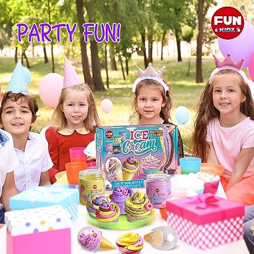 FunKidz 35.16 Fl Oz Butter Slime Pack, Soft Ice Cream Slime Kit for Kids Ages 6-12 - Image 9