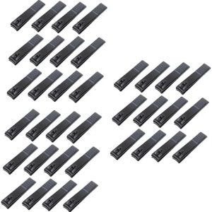36 Pcs Toenail Manicure Tools Black Suits for Men Black Nail Cutter Manicure Tools Professional Fingernail Clippers Toenail Nippers Mens Suit Stainless Aldult Miss Suite
