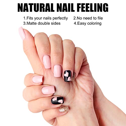 360 Long Matte Soft Gel Coffin Full Cover Acrylic Nail Tips - 15 Sizes - Image 6