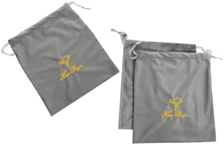 3 Piece Fabric Travel Duffle Bag Set for Hair Dryer and Cosmetics Organizer