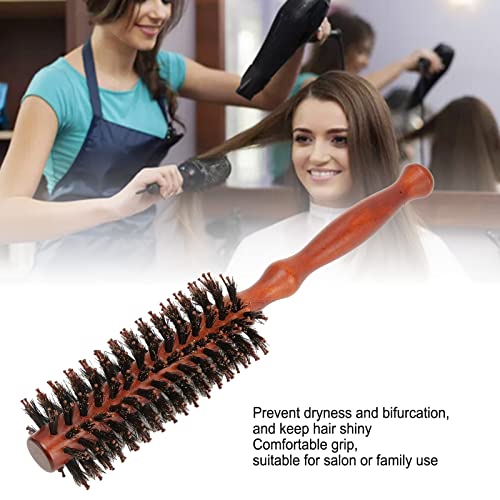3pcs Round Hair Brush,Wooden Handle High Temperature Resistant Round Curling Styling Hair Brush,Lightweight Round Hair Brush for Precise Styling and Manageable Hair - Image 2