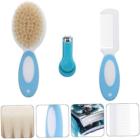 3pcs Wool Brush Home Baby Bath Brush Home Baby Shower Brush Baby Hair Brush Cleaning Shower Cleaning Scrubbers Shower Baby Natural Bristle Comb Wooden Newborn - Image 7