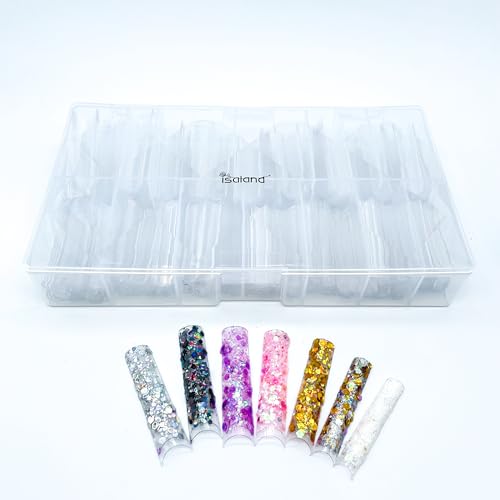 504 Pc 3XL XXXL Extra Long Clear Nail Tips Set Acrylic Nails 12 Sizes Durable