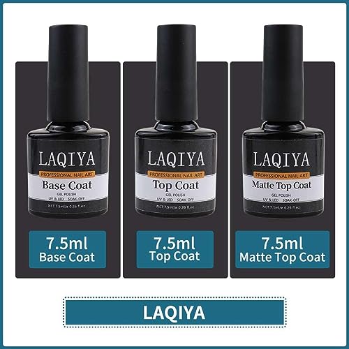 4 Colors Color Changing Gel Nail Polish Set Soak Off Glitter Nail Art Design Kit Manicure with with 3 Pcs Glossy & Matte Top and Base Coat Manicure Salon Gifts for Women Girls (07SET-001) - Image 5