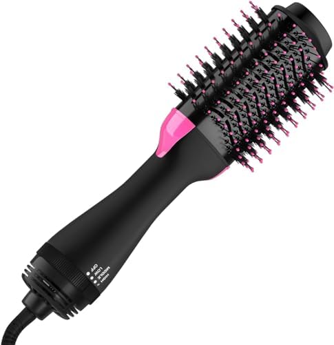 4-in-1 Hair Dryer Brush Set with Aluminum Oval Barrel for All Hair Types